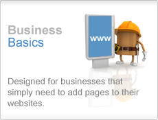 Business Basics - Designed for businesses that simply need to add pages to their websites.